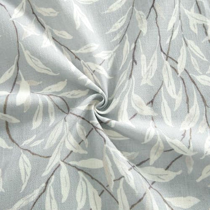 VOGOL Leaf Pattern Valance, Faux Linen Window Topper, 60x14, Gray - color: Grey, size: 60"W x 14"L (Pack of 1)