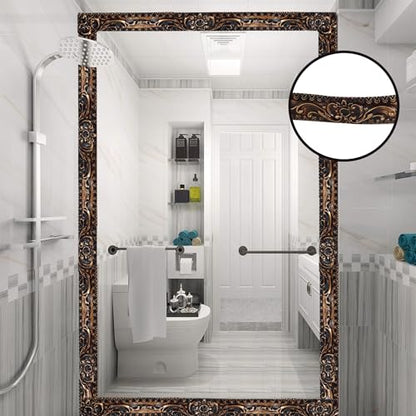 Flexible Wall Trim, 16.4 Feet Peel and Stick Molding - Brass - color: Brass