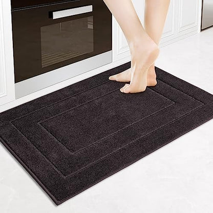 PURRUGS Kitchen Rug, Kitchen Mat, 24" x 35.5", Charcoal - color: Charcoal, size: 24" X 35.5"