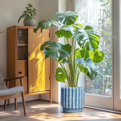 Ceramicfor Ceramic Planter, 12 Inch, Blue - color: Sky Blue, size: 12 Inch