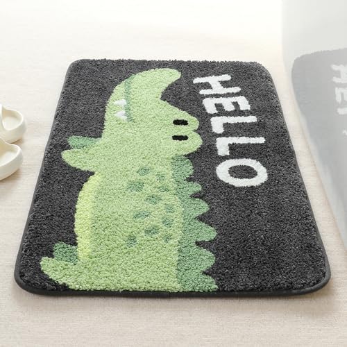 Molesun Crocodile Bath Mat 20x31, Soft Absorbent Microfiber Bath Rugs - color: Crocodile, size: 20" x 31"
