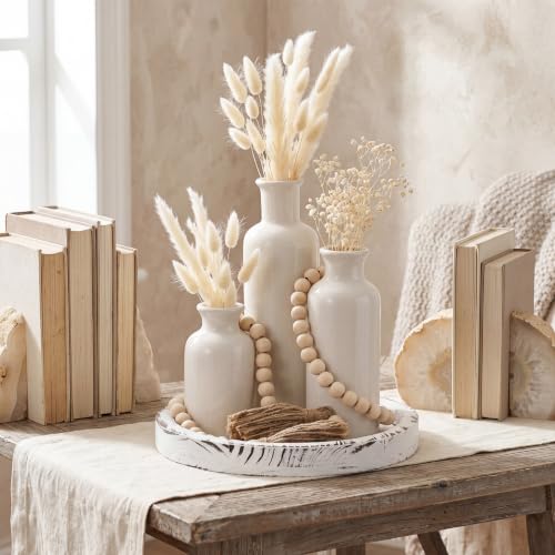 5 Pcs Coffee Table Decor Set, White - color: White