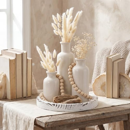 5 Pcs Coffee Table Decor Set, White - color: White