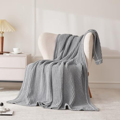 WESHIONGOO Throw Blanket for Couch Grey, 50"*60" - color: Grey