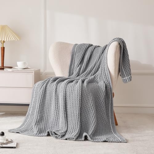 WESHIONGOO Throw Blanket for Couch Grey, 50"*60" - color: Grey
