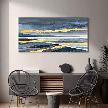 Elegant Scenic Abstract Wall Art For Living Room 24"×48" - color: PH-8B, size: 48"L x 24"W