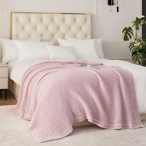 WESHIONGOO Pink Throw Blanket for Couch 50"*60" - color: Pink