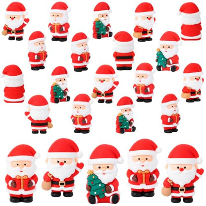 30 Pcs Christmas Mini Santa Figurines, Tiny Santa Claus Statues Ornaments - color: Santa, size: 30 Pcs