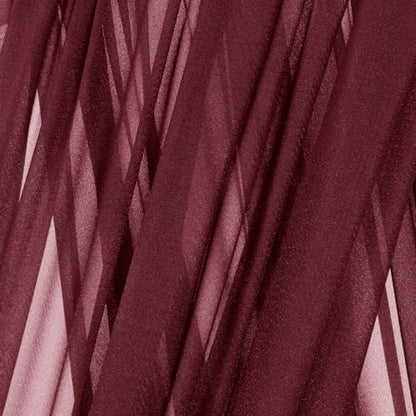 Sheer Gauze Wedding Arch Draping Fabric 29" x 20 FT 2 Panels Burgundy - color: Burgundy, size: 29"w x 240"l (Pack of 2)