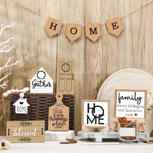 FairySandy 11 Pcs Tiered Tray Decor Farmhouse Set, Elegant - style: Elegant