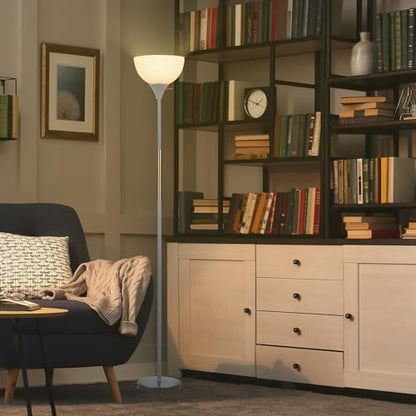 LALISU Floor Lamp, LED Standing Lamp 3 Way Dimmable Brightness Floor Lamp - color: Gray