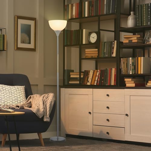 LALISU Floor Lamp, LED Standing Lamp 3 Way Dimmable Brightness Floor Lamp - color: Gray