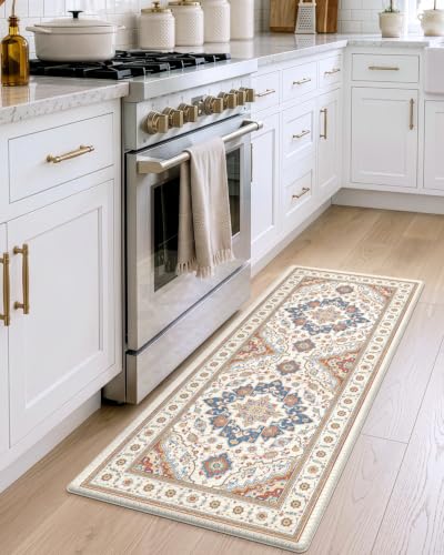 DEXI Kitchen Floor Mats Cushioned Anti Fatigue Runner Rug, 24x59 Beige - color: Light Beige, size: 59"L x 24"W x 0.4"Th