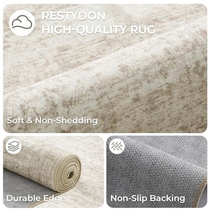 2x3 Rug Non Slip, Small Washable Entryway Rug,Beige - color: Beige/Ivory, size: 2' x 3' (Rectangular)