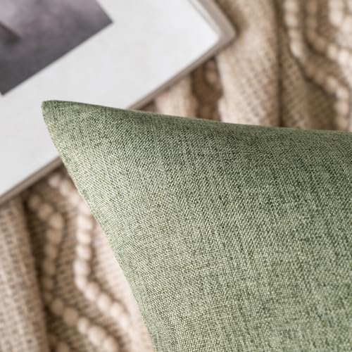 MIULEE Decorative Outdoor Pillow Covers Christmas 18x18 Dark Green - color: Dark Green, size: 18" x 18" (Pack of 2)