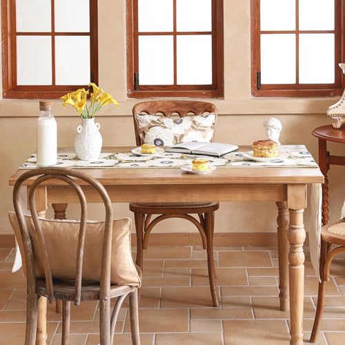 bilin gaier Designer French Linen Small Table Runner,63"x12"-Hidaka - color: Hidaka, size: 12"*63"