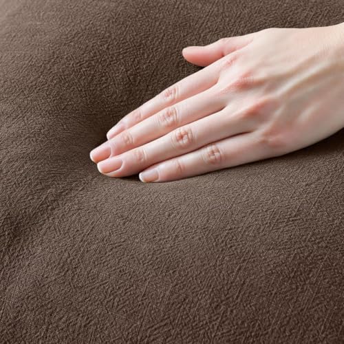 MIULEE Boho Linen Fringe Decorative Fall Pillow Covers Reddish Brown 16x16 - color: Reddish Brown, size: 16" x 16" (Pack of 2)