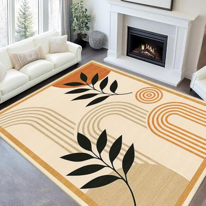 9x12 Area Rug for Living Room Boho Rug Mid Century Modern Boho Area Rugs - color: Boho, size: 9' x 12' (Rectangular)
