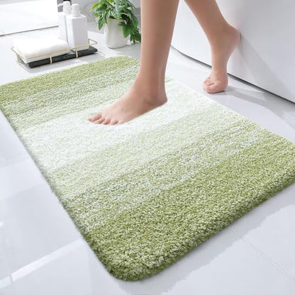 OLANLY Small Bathroom Rugs 24x16, Extra Soft Absorbent Microfiber Bath Rugs - color: Mustard Yellow, size: 24" X 16"