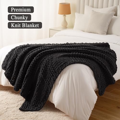 Dark Grey Throw Blanket for Couch, 50"x60" - color: Charcoal
