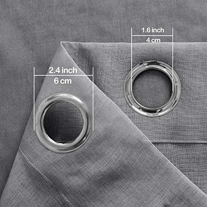 DWCN Black Ombre Sheer Curtains 63 Inches Long for Living Room 2 Panels Set - color: Black, size: 52"W x 63"L (Pack of 2)