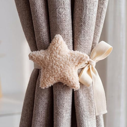 Chumia 2 Pack Moon Stars Curtain Tiebacks Cute Nursery Decor - style: Moon Stars