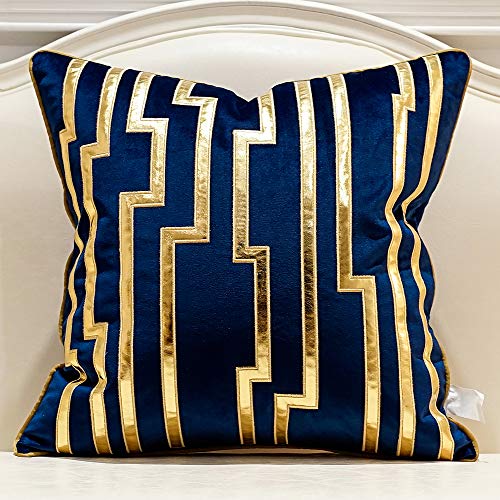 Avigers Throw Pillow Cover 20 x 20 Inch, Blue, Velvet, Hidden Zipper - color: Blue, size: 20" x 20" (Pack of 1)