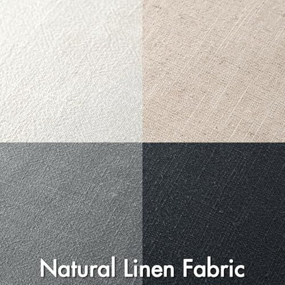MIULEE Neutral Cream/Gray Boho Linen Pillow Covers 18x18 Inch Pack of 4 - color: Neutral Cream/Gray, size: 18" x 18" (Pack of 4)