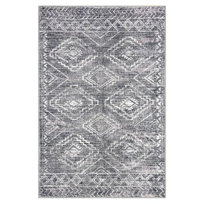 KILOCOCO Small Area Rug 3'x5' Rug for Entryway Washable Rugs, Grey - color: Grey, size: 3' x 5' (Rectangular)