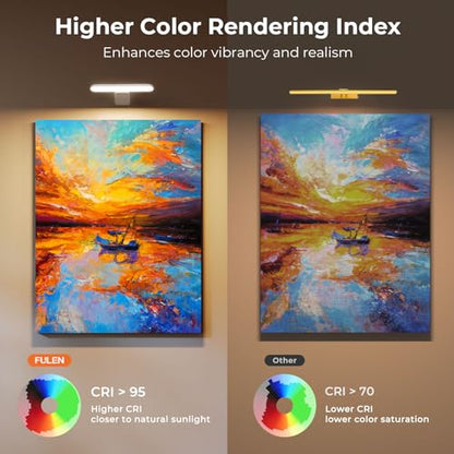 Picture Lights for Wall Rechargeable, Picture Frame Lights, Dartboard light - color: White, size: 2 PACK
