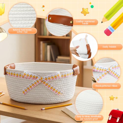 Havawish 1 Pack Thanksgiving Teacher Basket, DIY Empty Gift Basket, Pencil - style: Pencil