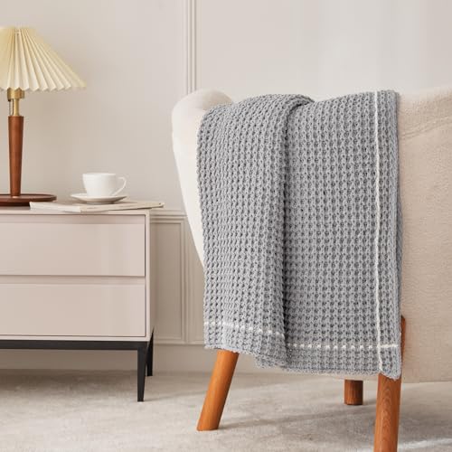 WESHIONGOO Throw Blanket for Couch Grey, 50"*60" - color: Grey