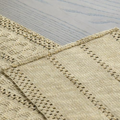 Artoid Mode Burlap Brown Woven Farmhouse Hollow Table Runner 12x36 Inch - color: Burlap Brown, size: 12" x 36", Table Runner