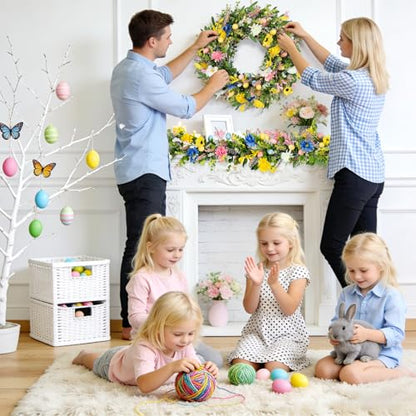6ft Easter Garland - Spring Garland with Egg and Mixed Berry - color: Easter02