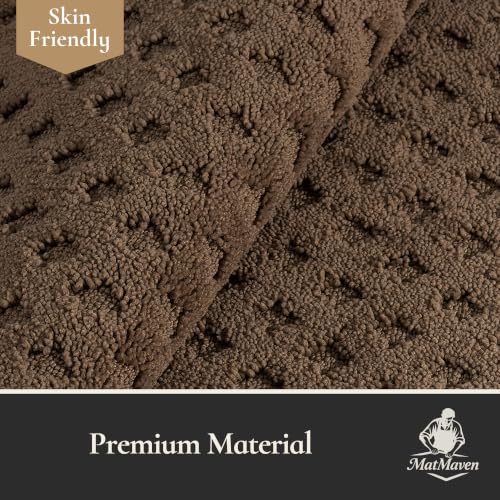 Dirt Trapper Door Mat 36"x 60", Non-Slip Entryway Rugs, Brown - color: Brown, size: 36" x 60"