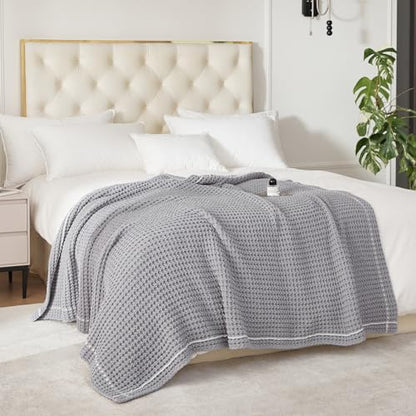 WESHIONGOO Throw Blanket for Couch Grey, 50"*60" - color: Grey