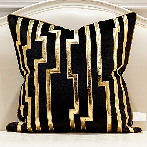 Avigers Throw Pillow Cover 20 x 20 Inch, Black, Velvet, Hidden Zipper - color: Black, size: 20" x 20" (Pack of 1)