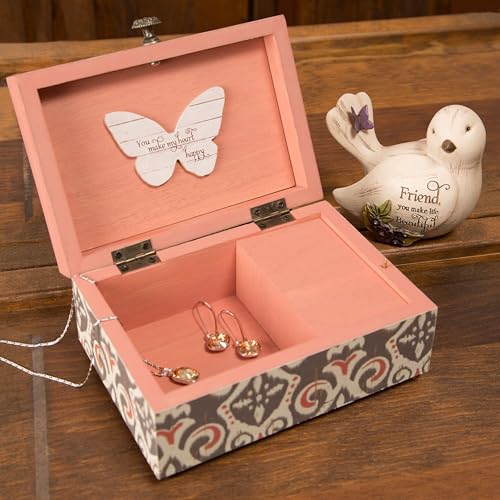Pavilion Gift Company - Simple Spirits 41104 Decorative Bird Friend Make Life Beautiful Bird Figurine 3.5" - color: Blue