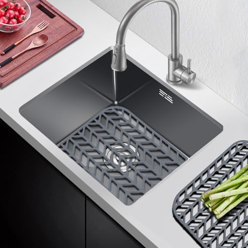 AWOKE Sink Protectors for Kitchen Sink - 12.25" x 11.5" Sink Mat - size: 12.25 x 11.5