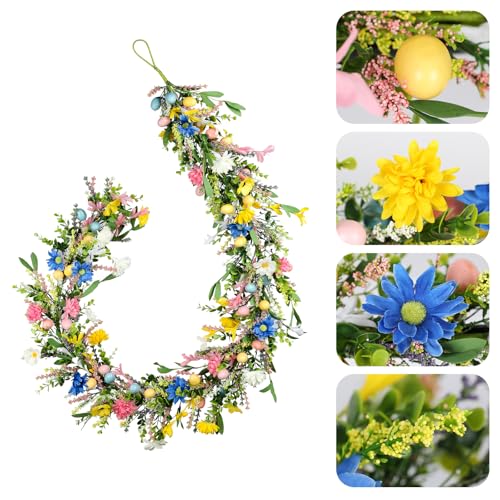 6ft Easter Garland - Spring Garland with Egg and Mixed Berry - color: Easter02