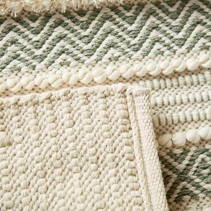 Ink+Ivy Asher Non-Slip Bath Rug Absorbent Quick Dry, 22 x 58, Sage Green - color: Sage Green, size: 1'10" x 4'10" (Rectangular)