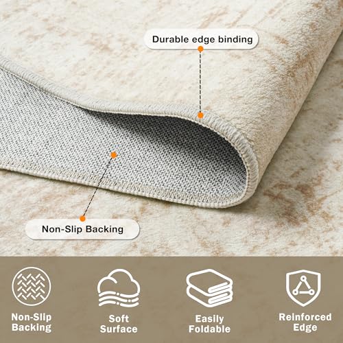 10x12 Area Rug for Living Room Bedroom: Non-Slip Modern Beige White - color: Beige/White, size: 10' x 12' (Rectangular)
