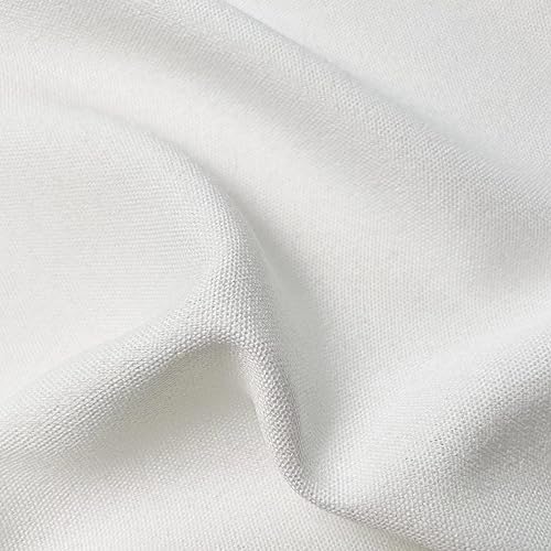Oindec Faux Linen Farmhouse Kitchen Valance for Windows, 54x15 inch, White - color: White, size: 54"W x 15"L (Pack of 1)