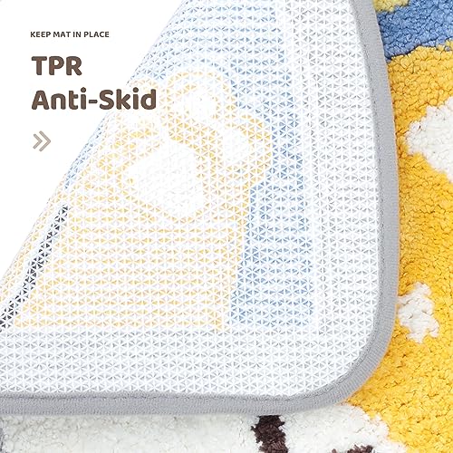 Molesun Shiba Inu Bath Mat 18x30, Soft Absorbent Microfiber Bath Rugs - color: Shiba Inu
