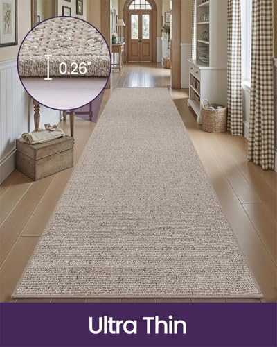 DEXI Hallway Runner Rug 30x84, Non Slip Long Rug for Entryway, Beige - color: Beige, size: 30" X 84" (Runner)