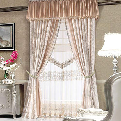 Home Queen Hand Braided Curtain Tie Back, Buckle Holdback Drapery Curtain Tiebacks, 4 Rope Belt Curtain Tie with 4 Metal Hooks, Beige and Silver - color: Beige+silver, size: 4 Pack