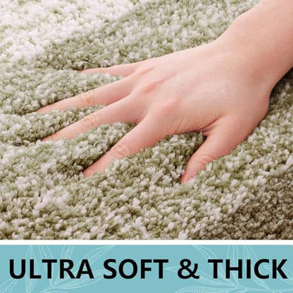 Arotive Microfiber Bathroom Rugs, Shaggy Soft Absorbent Bath Rug, 47x24 - color: Coffee, size: 47" X 24"