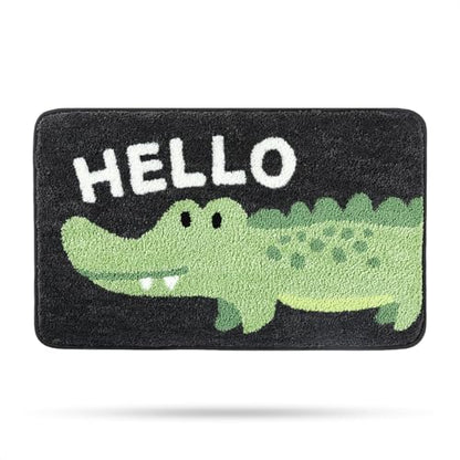 Molesun Crocodile Bath Mat 20x31, Soft Absorbent Microfiber Bath Rugs - color: Crocodile, size: 20" x 31"