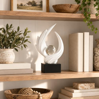 Abstract Art Sculptures Living Room Book Shelf Decor