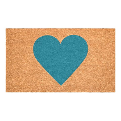 Calloway Mills Madison Heart Doormat (Turquoise, 17" x 29") - color: Turquoise, size: 1'5" x 2'5" (Rectangular)
